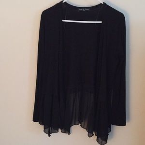 Sleek Black Cardigan